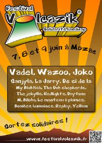 Festival Volcazik. Du 7 au 9 juin 2013 à Mozac. Puy-de-dome. 